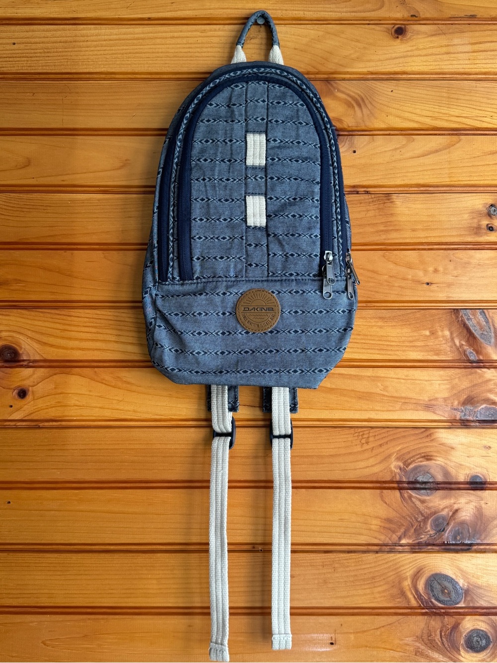 Dakine Cosmo Canvas 6.5L Mini Backpack Blue Geometric Boho Festival Bag